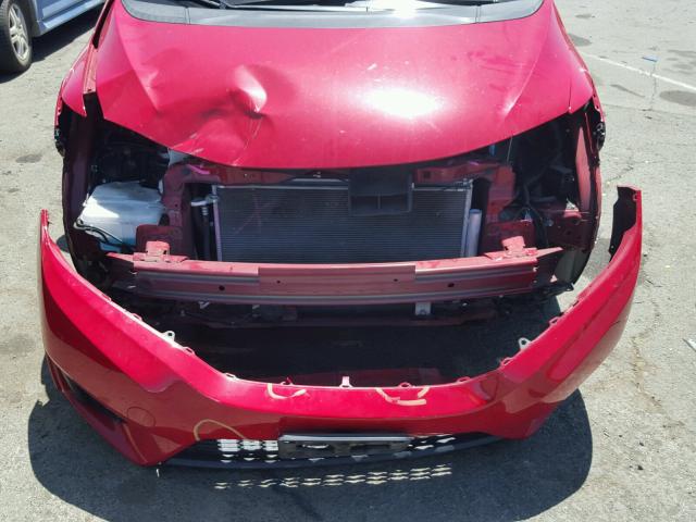 3HGGK5H56FM744215 - 2015 HONDA FIT LX RED photo 9