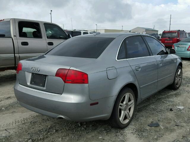 WAUDF68E85A454708 - 2005 AUDI A4 2.0T QU SILVER photo 4