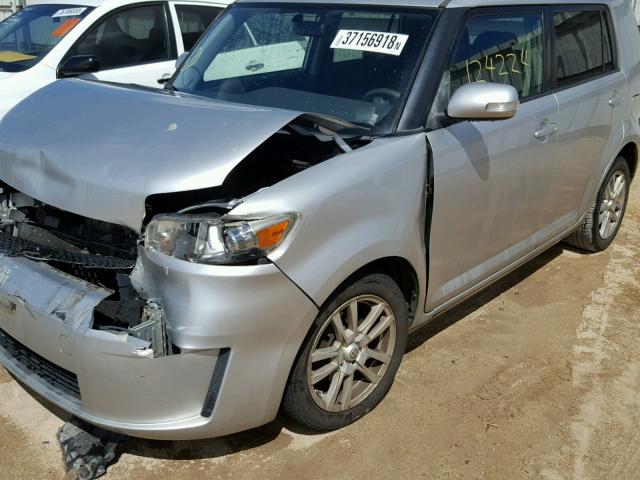 JTLKE50E091077269 - 2009 TOYOTA SCION XB ვერცხლისფერი ფოტო 9