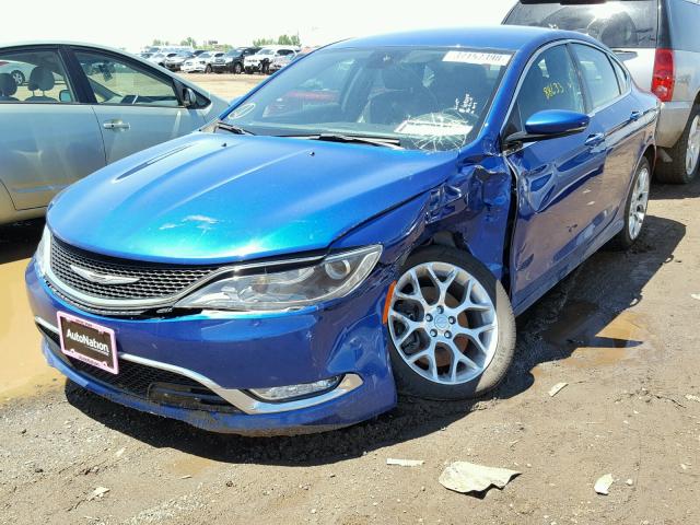 1C3CCCEG6FN567292 - 2015 CHRYSLER 200 C BLUE photo 2