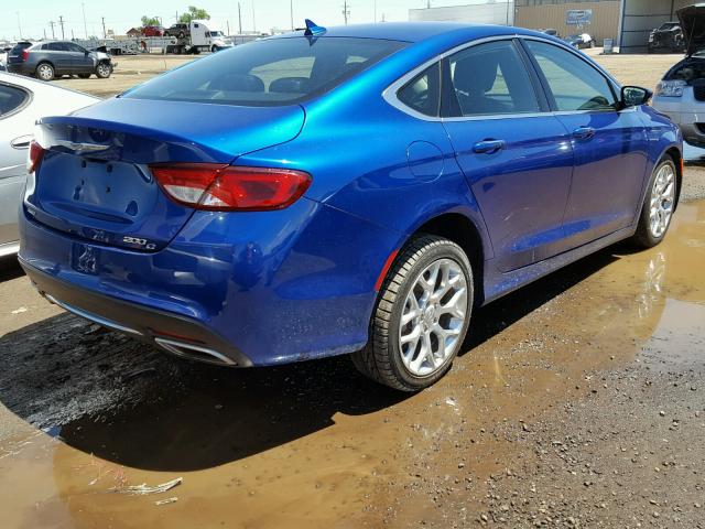 1C3CCCEG6FN567292 - 2015 CHRYSLER 200 C BLUE photo 4