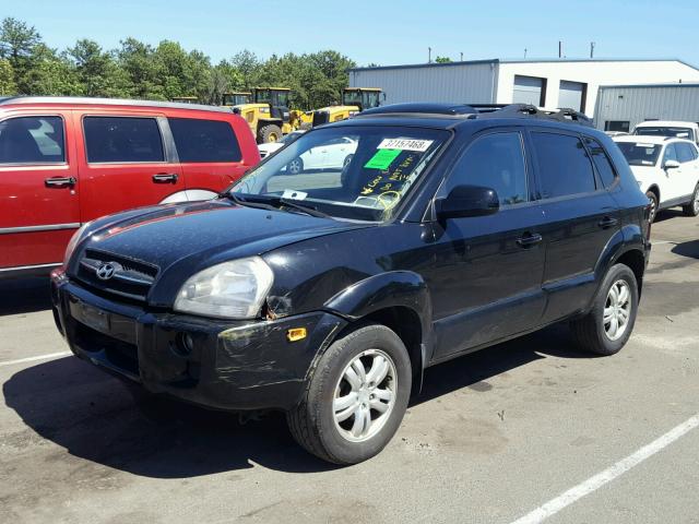 KM8JN72D57U687232 - 2007 HYUNDAI TUCSON SE BLACK photo 2