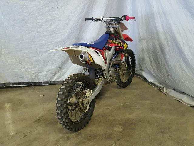 JH2PE0531CK101454 - 2012 HONDA CRF450 R RED photo 4