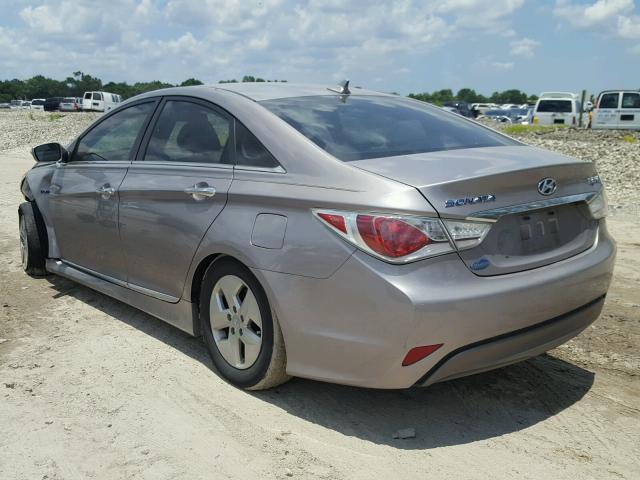 KMHEC4A40BA006248 - 2011 HYUNDAI SONATA HYB GRAY photo 3