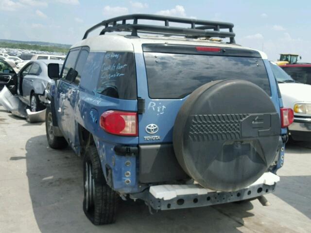 JTEBU4BFXBK100647 - 2011 TOYOTA FJ CRUISER BLUE photo 3