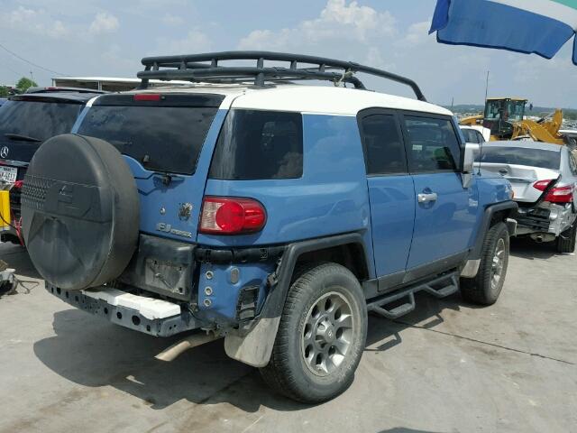 JTEBU4BFXBK100647 - 2011 TOYOTA FJ CRUISER BLUE photo 4