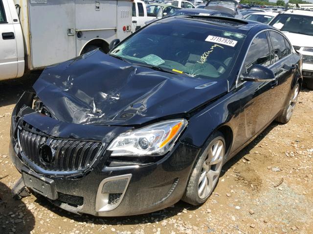 2G4GU5GX9G9122547 - 2016 BUICK REGAL GS BLACK photo 2