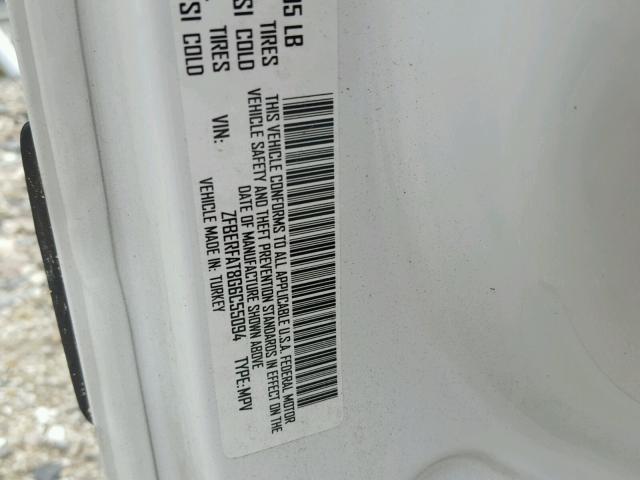 ZFBERFAT8G6C55094 - 2016 RAM PROMASTER 白色 照片 10