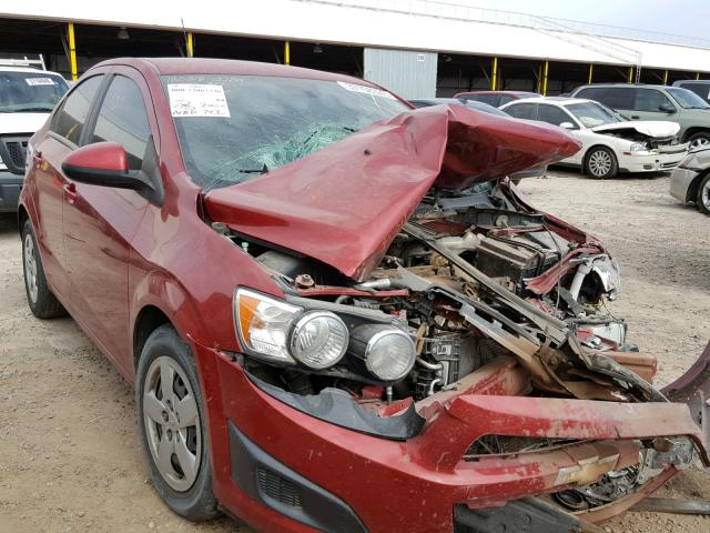 1G1JA5SH2D4191445 - 2013 CHEVROLET SONIC LS 红色 照片 1