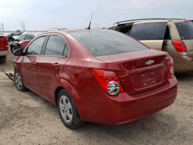 1G1JA5SH2D4191445 - 2013 CHEVROLET SONIC LS 红色 照片 3
