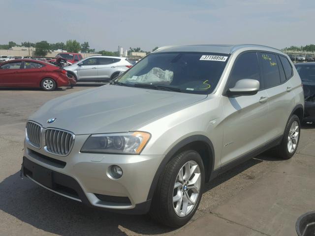 5UXWX7C53BL734055 - 2011 BMW X3 XDRIVE3 TAN photo 2