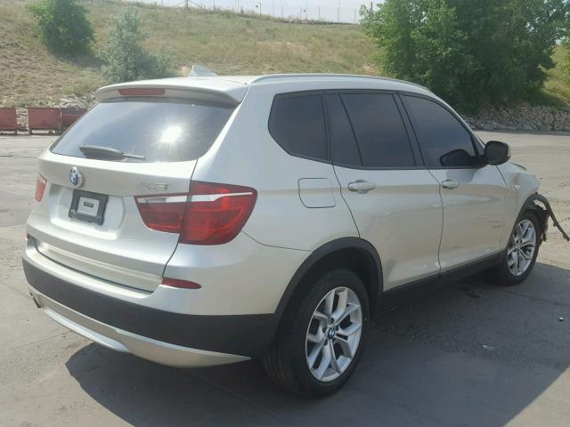 5UXWX7C53BL734055 - 2011 BMW X3 XDRIVE3 TAN photo 4