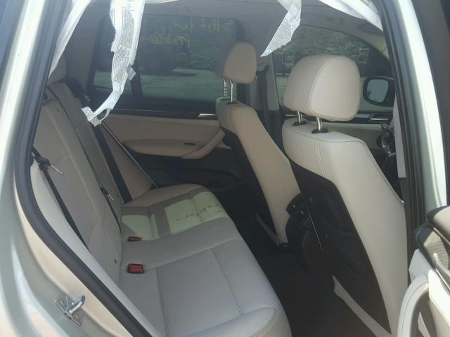 5UXWX7C53BL734055 - 2011 BMW X3 XDRIVE3 TAN photo 6