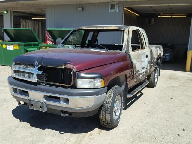 3B7HF13Z1YG121449 - 2000 DODGE RAM 1500 BURN photo 2