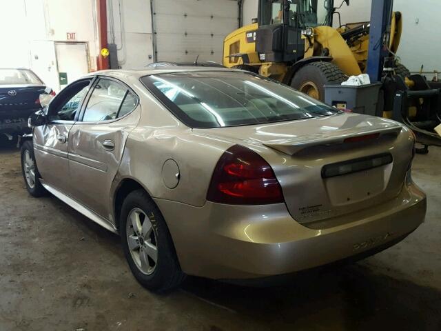 2G2WP522451336235 - 2005 PONTIAC GRAND PRIX BEIGE photo 3