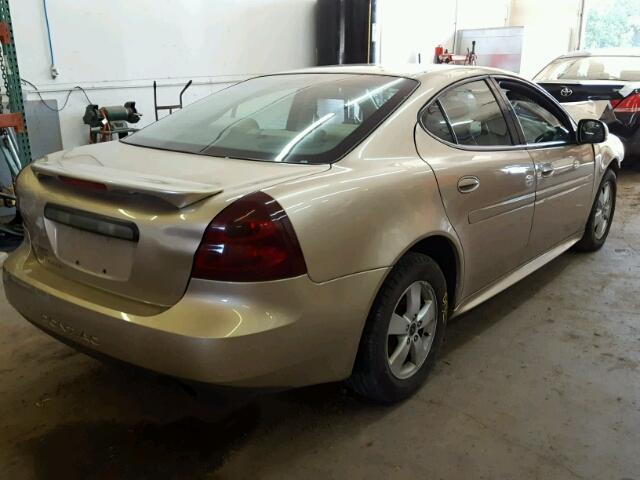 2G2WP522451336235 - 2005 PONTIAC GRAND PRIX BEIGE photo 4