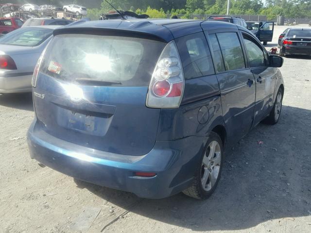 JM1CR293070144265 - 2007 MAZDA 5 BLUE photo 4