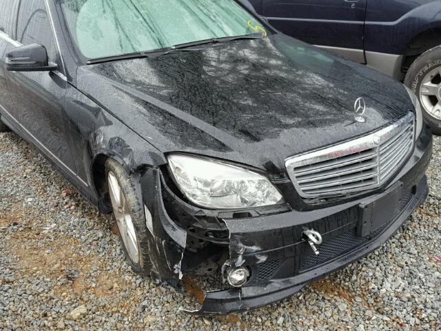 WDDGF5EB7AR091727 - 2010 MERCEDES-BENZ C 300 BLACK photo 9