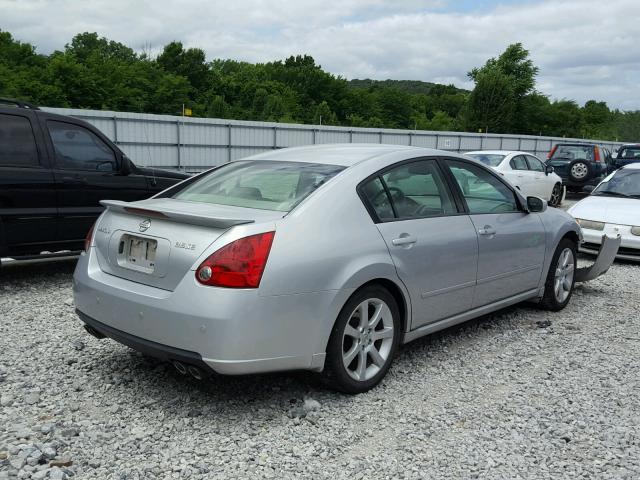 1N4BA41E77C844896 - 2007 NISSAN MAXIMA SE SILVER photo 4