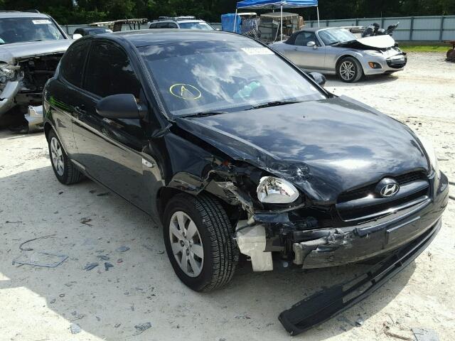 KMHCM36C28U069308 - 2008 HYUNDAI ACCENT GS BLACK photo 1