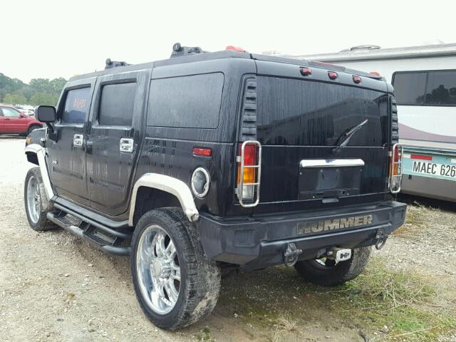 5GRGN23UX3H106034 - 2003 HUMMER H2 BLACK photo 3