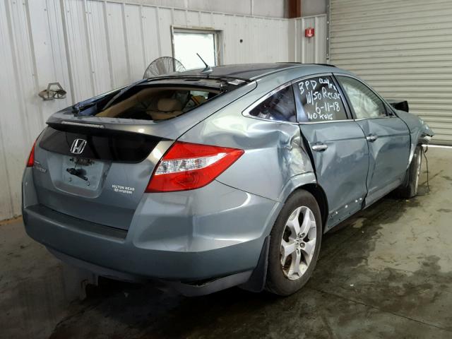 5J6TF1H52AL004725 - 2010 HONDA ACCORD CRO BLUE photo 4