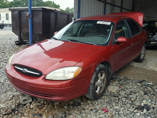 1FAFP55251A260215 - 2001 FORD TAURUS SES RED photo 2