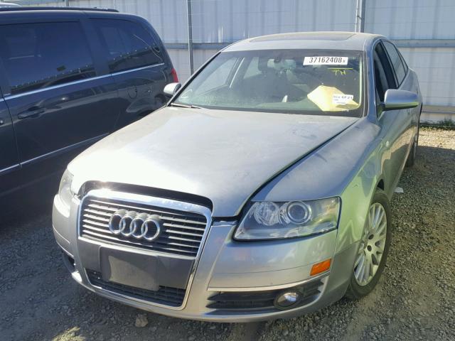 WAUDH74F08N143530 - 2008 AUDI A6 3.2 QUA GRAY photo 2