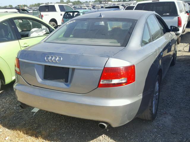 WAUDH74F08N143530 - 2008 AUDI A6 3.2 QUA GRAY photo 4