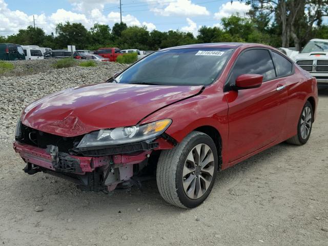 1HGCT1B38DA015817 - 2013 HONDA ACCORD LX- RED photo 2