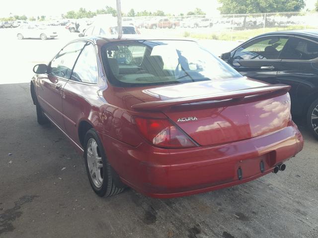19UYA3247WL010695 - 1998 ACURA 2.3CL RED photo 3