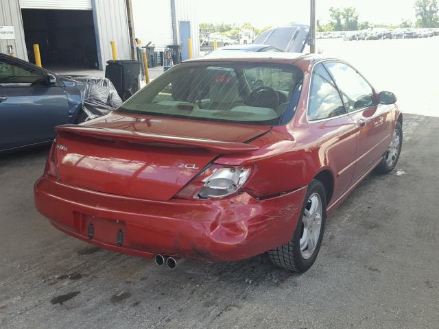 19UYA3247WL010695 - 1998 ACURA 2.3CL RED photo 4