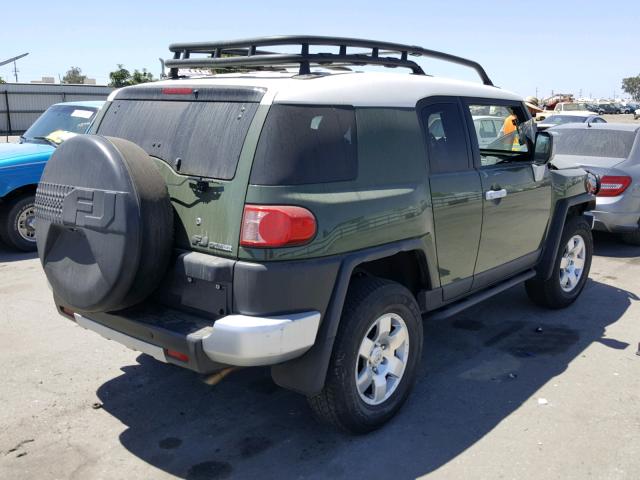 JTEBU4BF6AK070335 - 2010 TOYOTA FJ CRUISER GREEN photo 4