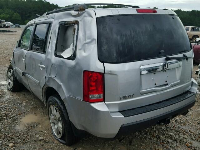 5FNYF4H50BB054623 - 2011 HONDA PILOT SILVER photo 3