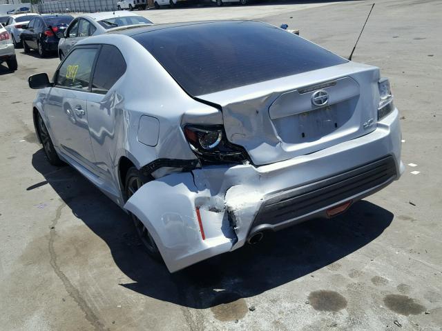 JTKJF5C79E3066537 - 2014 TOYOTA SCION TC 银色 照片 3