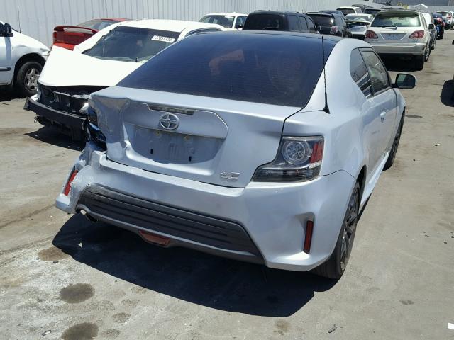 JTKJF5C79E3066537 - 2014 TOYOTA SCION TC 银色 照片 4