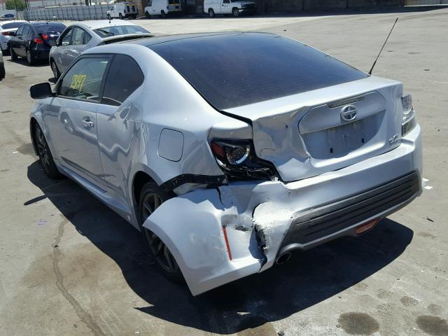 JTKJF5C79E3066537 - 2014 TOYOTA SCION TC 银色 照片 9