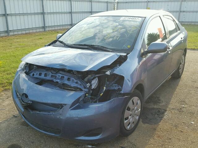 JTDBT4K35CL012517 - 2012 TOYOTA YARIS BLUE photo 2