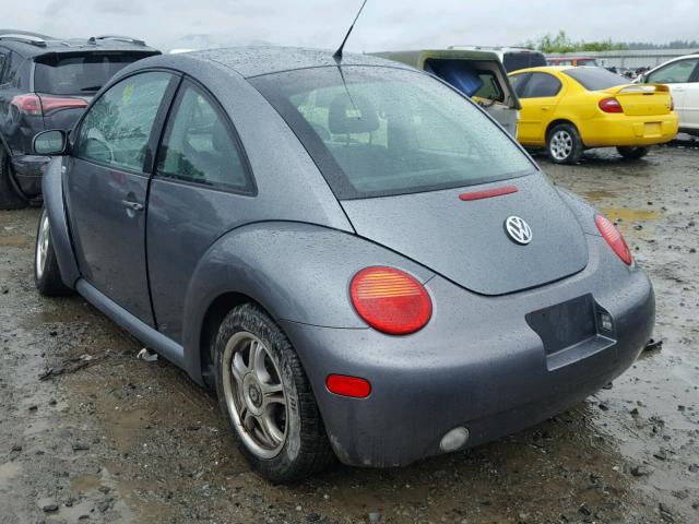 3VWCB21C92M409901 - 2002 VOLKSWAGEN NEW BEETLE 灰色 照片 3