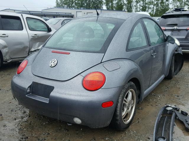 3VWCB21C92M409901 - 2002 VOLKSWAGEN NEW BEETLE 灰色 照片 4