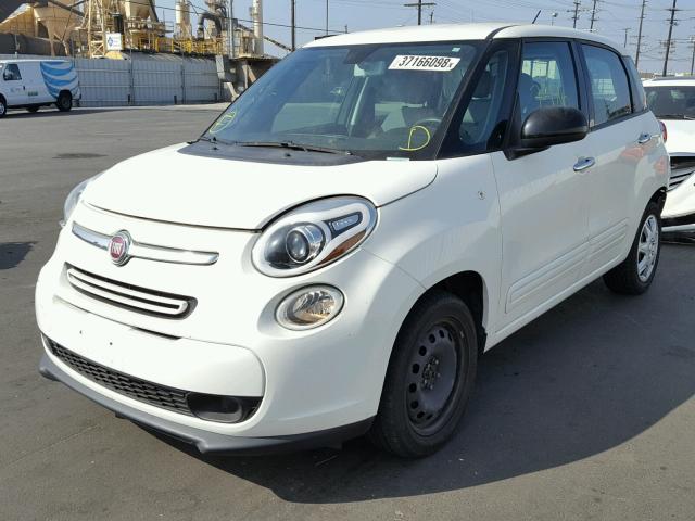 ZFBCFAAH1EZ016591 - 2014 FIAT 500L POP WHITE photo 2