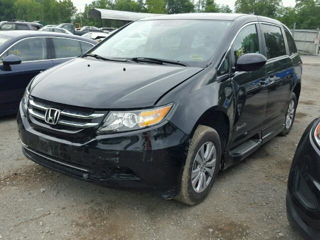 5FNRL5H64FB094981 - 2015 HONDA ODYSSEY BLACK photo 2