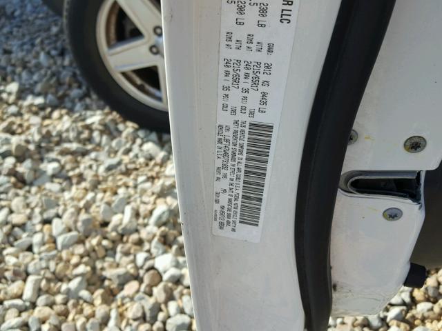 1J8FT47W48D731692 - 2008 JEEP COMPASS SP WHITE photo 10