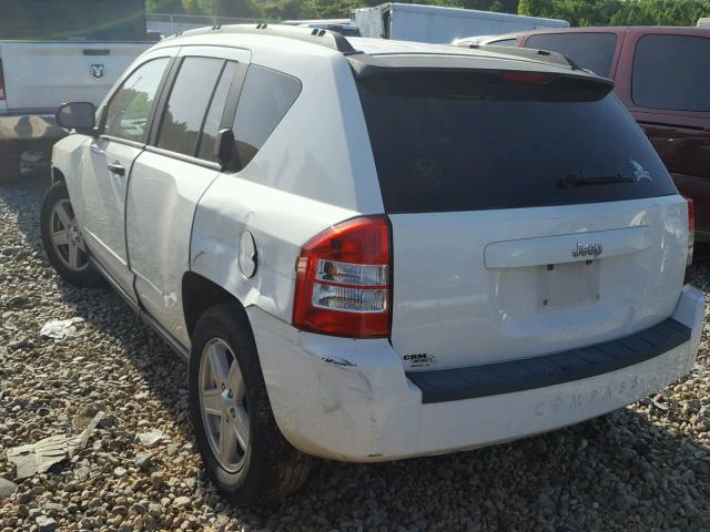 1J8FT47W48D731692 - 2008 JEEP COMPASS SP WHITE photo 3