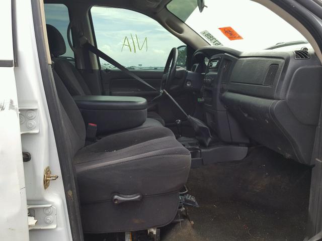 3D7KS28D65G741767 - 2005 DODGE RAM 2500 S WHITE photo 5