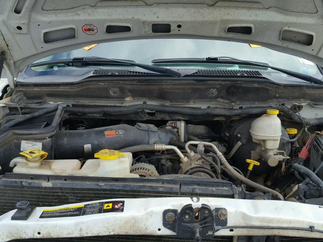3D7KS28D65G741767 - 2005 DODGE RAM 2500 S WHITE photo 7
