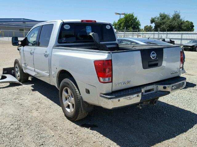 1N6AA07B77N241038 - 2007 NISSAN TITAN XE SILVER photo 3