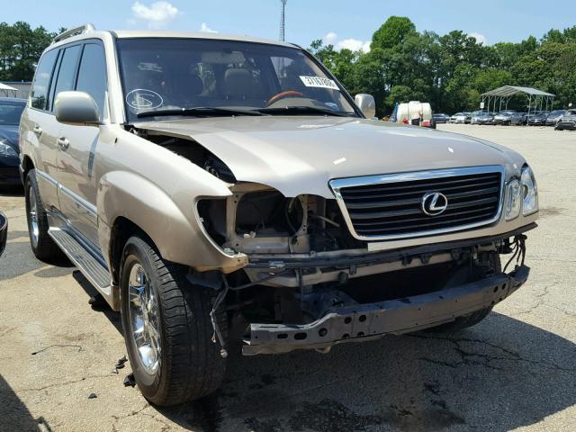 JTJHT00W823516555 - 2002 LEXUS LX 470 TAN photo 1