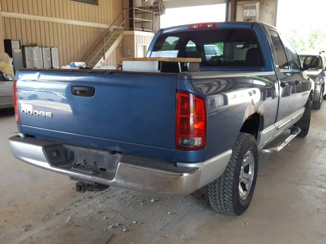 1D7HA18N72S679672 - 2002 DODGE RAM 1500 BLUE photo 4