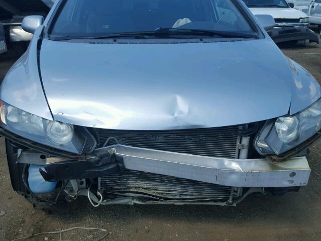 2HGFA16588H357791 - 2008 HONDA CIVIC LX SILVER photo 9